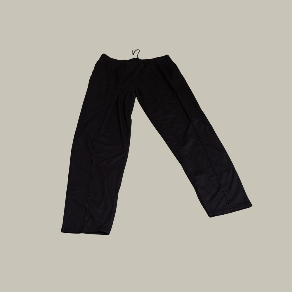 Unbranded Mens Black Mesh Athletic Pants Pintuck Straight Leg Size 3XL